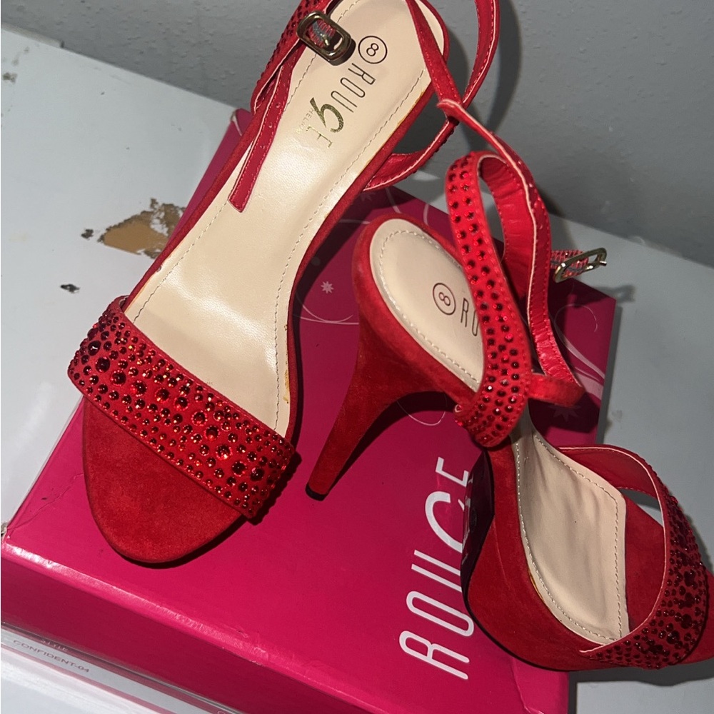 Rouge Helium Red Women's High Heel Sandals